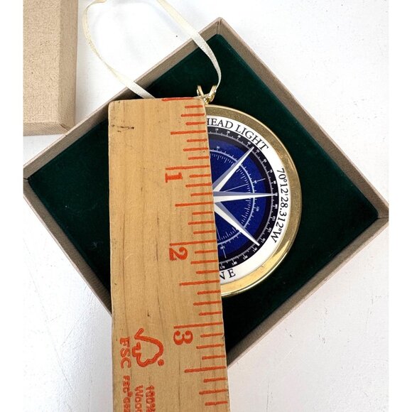 Lovell Designs Portland Head Light Maine Compass Latitude Ornament Lighthouse - Picture 5 of 5